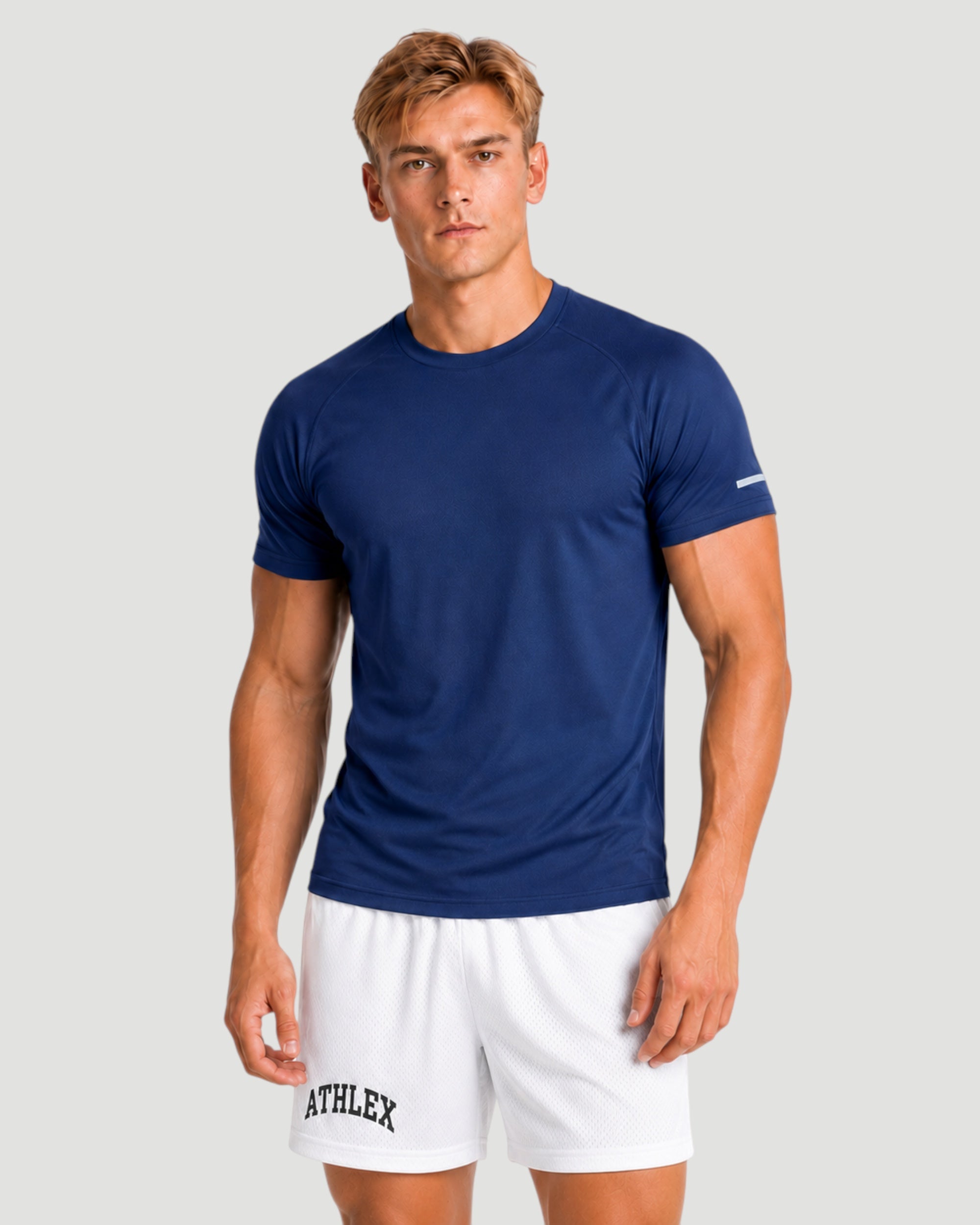 Athlex Navy Dry-Fit Performance T-Shirt