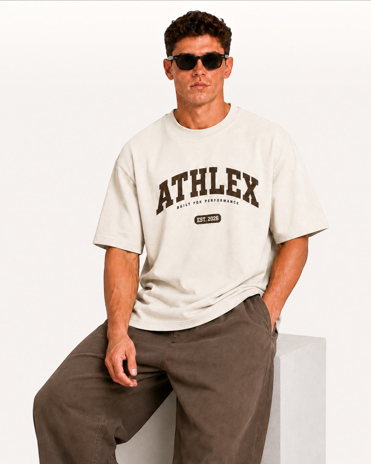 ATHLEX Varsity Performance Oversized T-Shirt