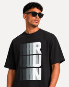 ATHLEX Motion Graphic Oversized T-Shirt – Black