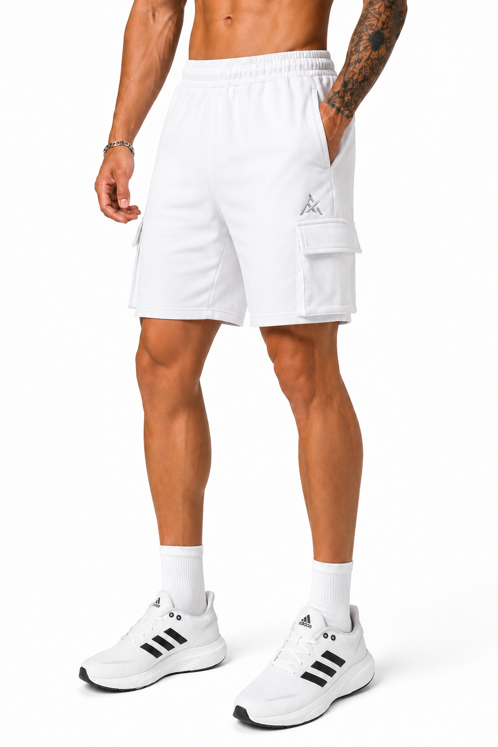 ATHLEX UtilityCore Cargo Shorts – Arctic White