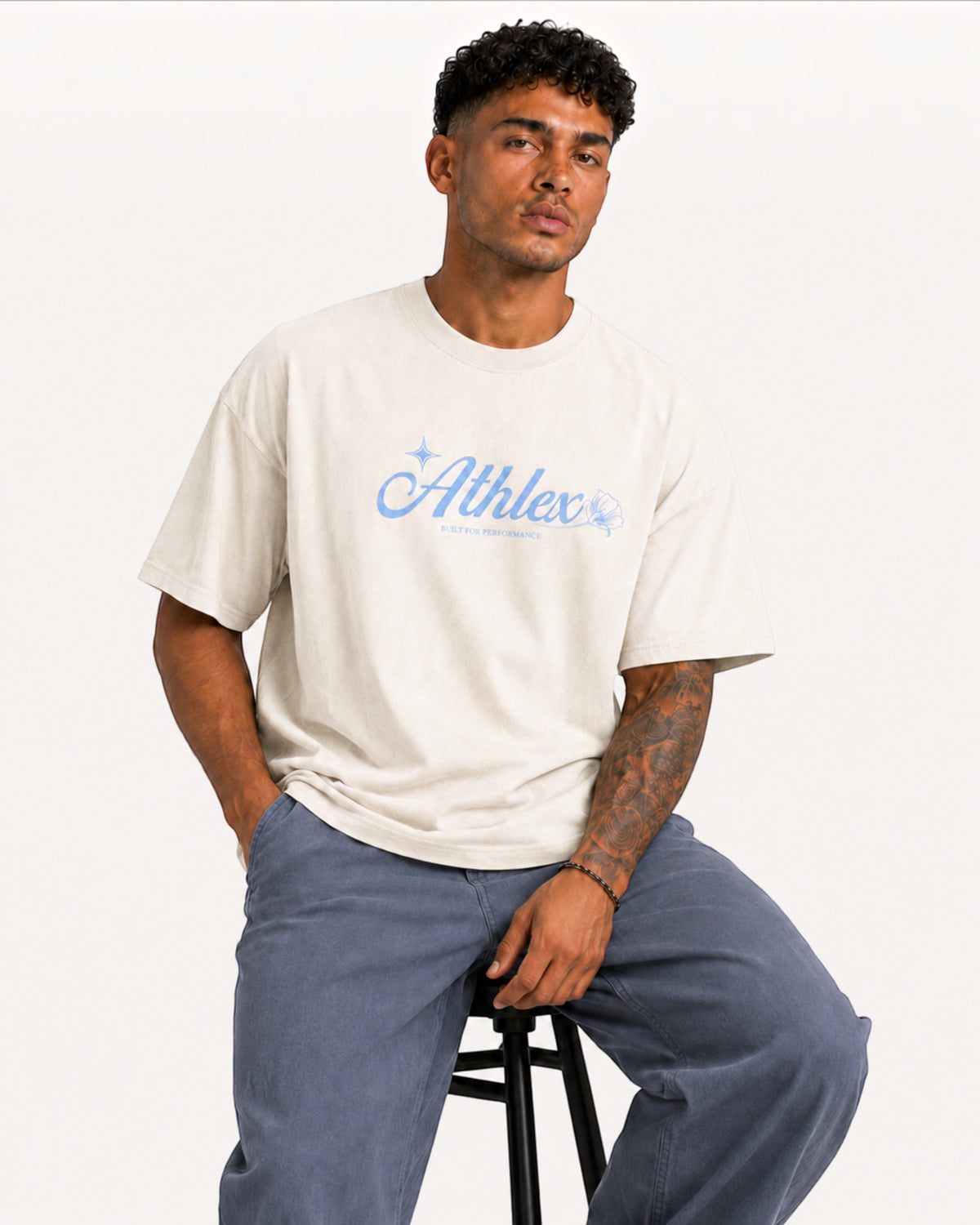 ATHLEX Signature Script Oversized T-Shirt