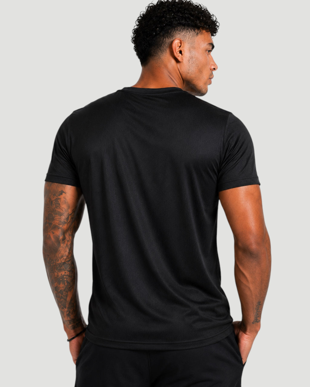 ATHLEX Men’s Black GYM Dry Fit Performance T-Shirt