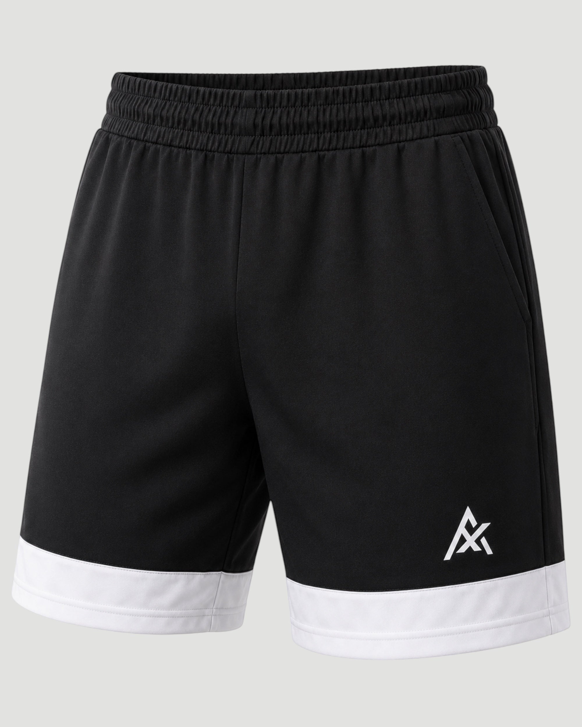 ATHLEX Core Training Shorts - Black/White