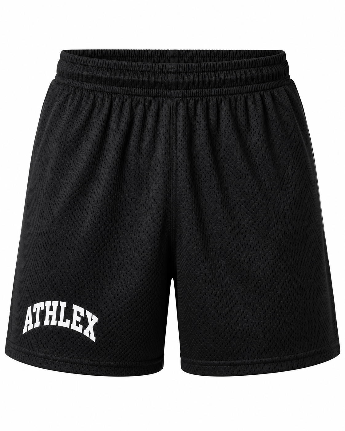 ATHLEX Varsity Mesh Basketball Shorts – Jet Black