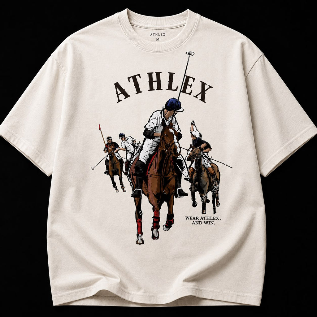 Athlex Premium Oversized T-Shirt – 100% Cotton 230 GSM Graphic Tee