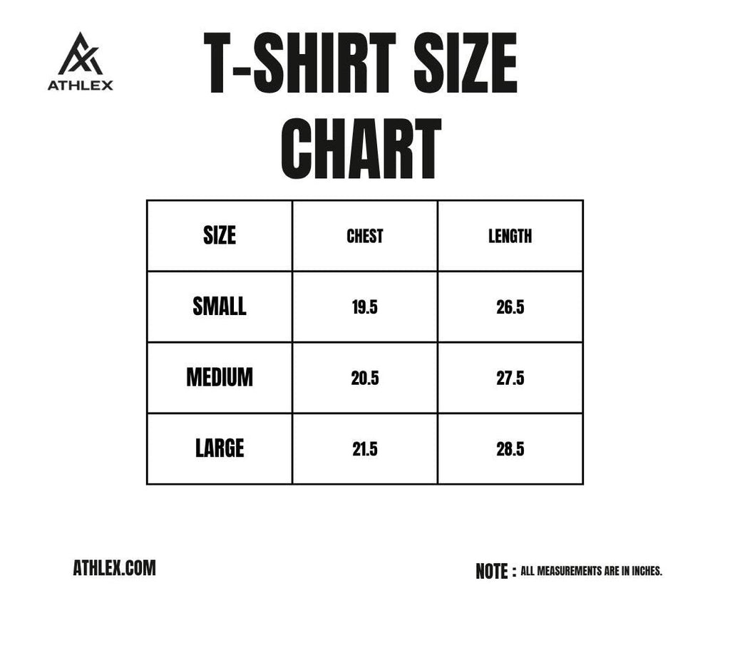 ATHLEX Men’s Black Strongman Cotton Graphic Tee