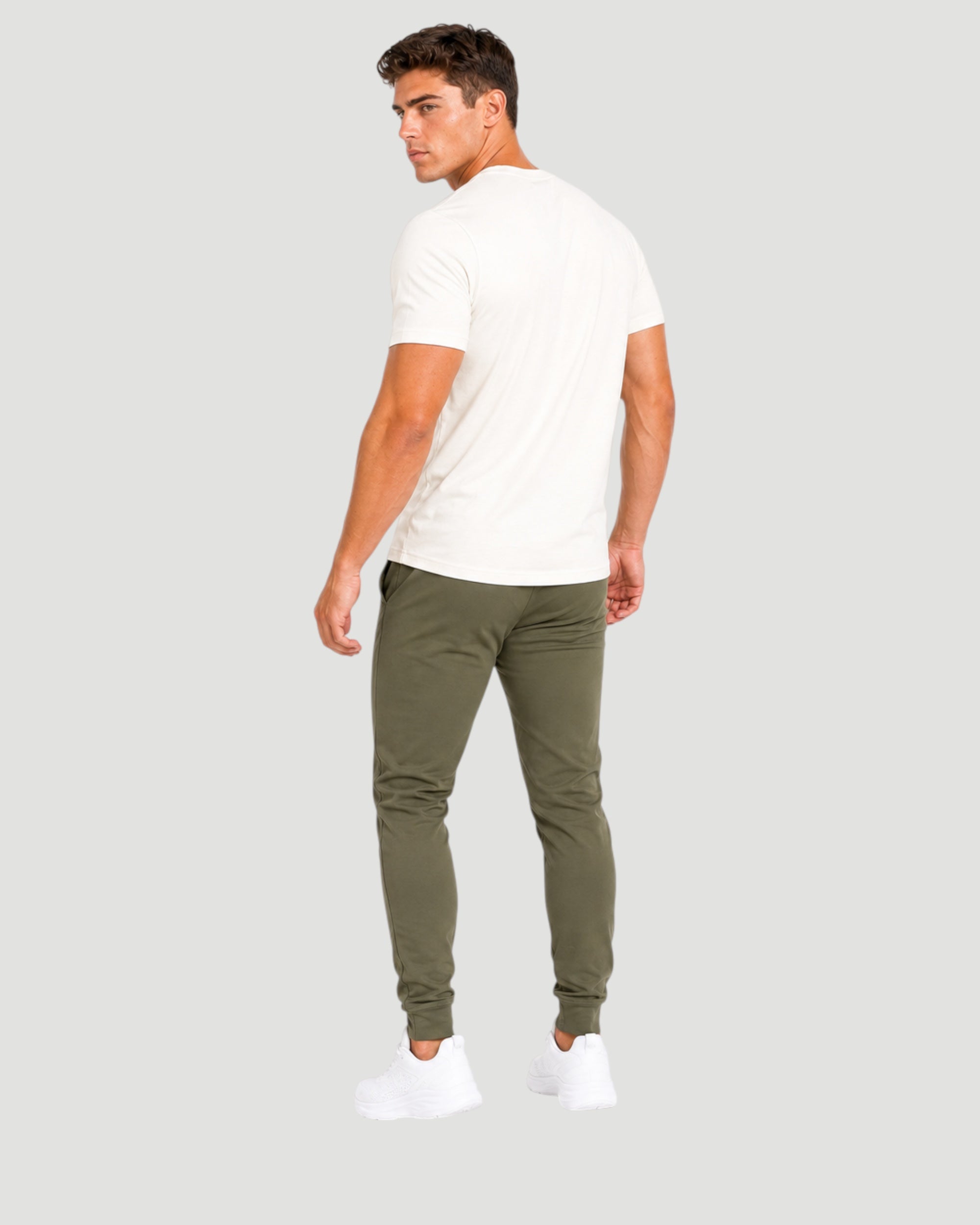 ATHLEX Premium Cotton Tee – Off White