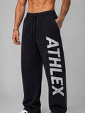 ATHLEX Legacy Wide-Leg Cotton Sweatpants – Black