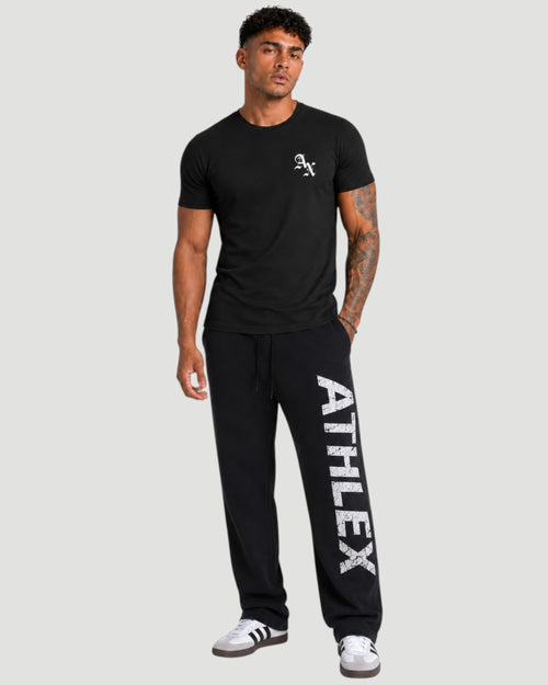 Athlex AX Black Cotton Logo T-Shirt