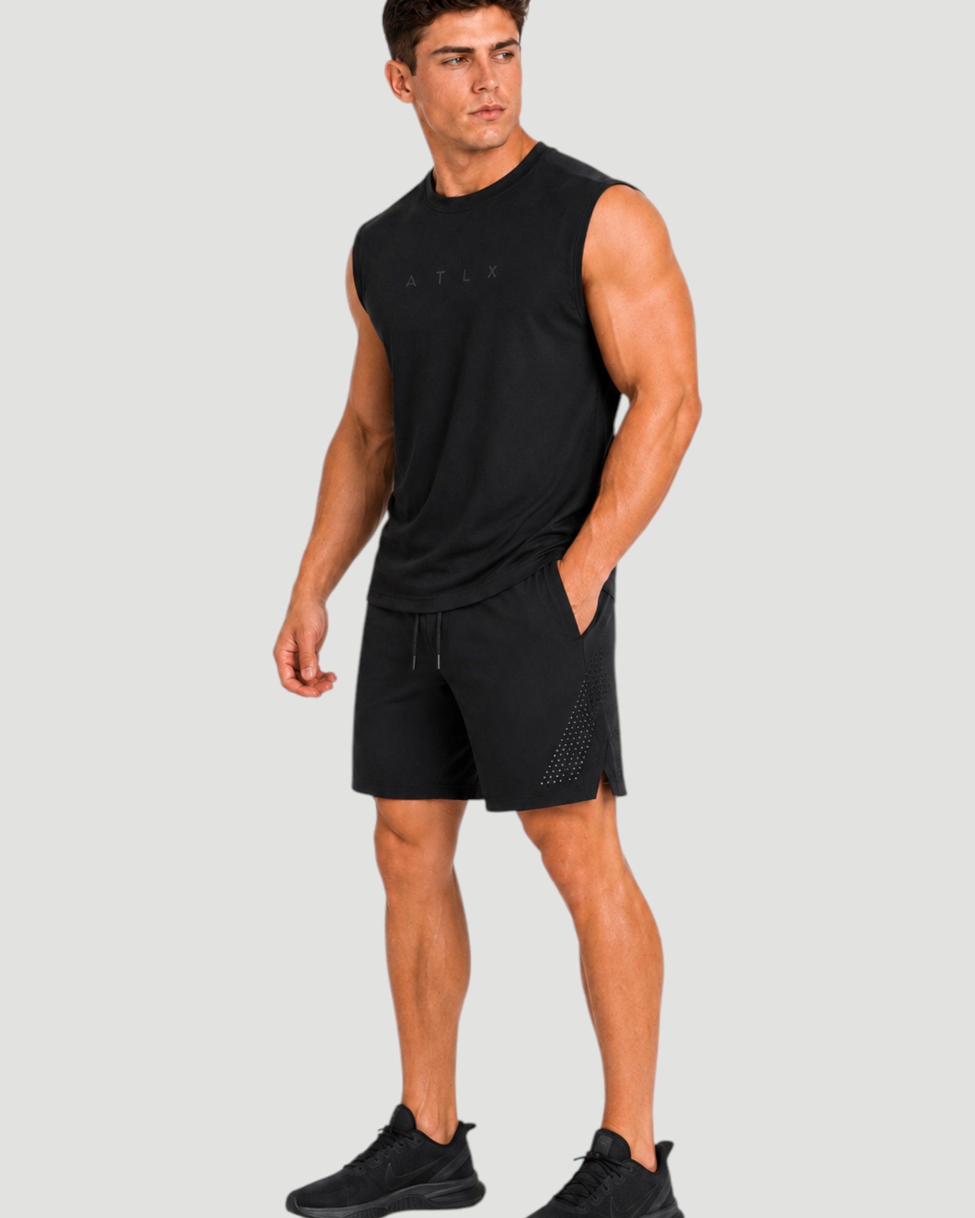 ATHLEX ATLX Sleeveless Training Tee - Black