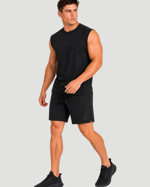 ATHLEX ATLX Sleeveless Training Tee - Black