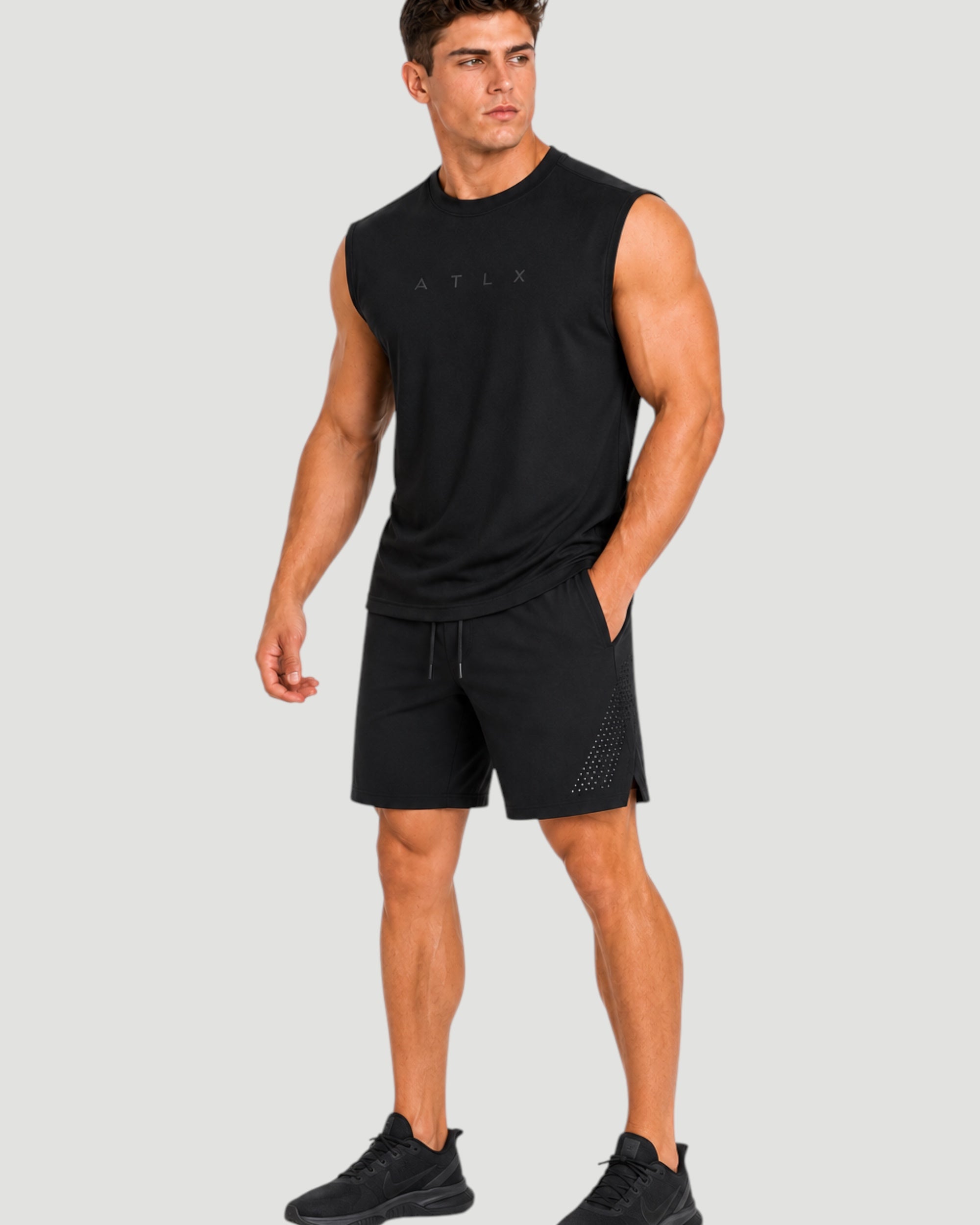 ATHLEX ATLX Sleeveless Training Tee - Black