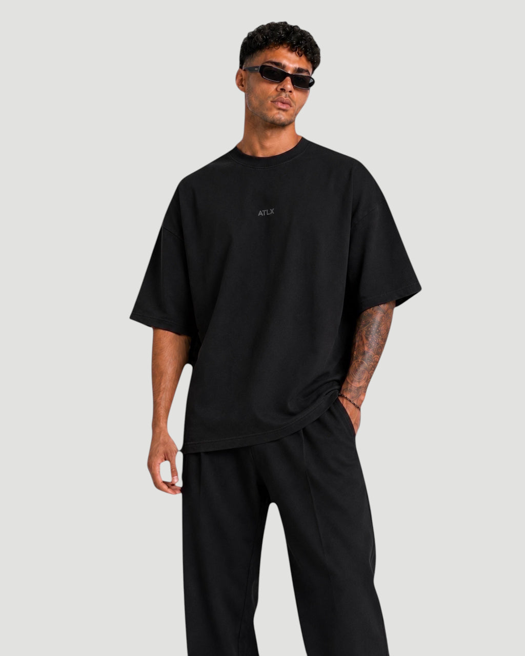ATHLEX Oversized Essential Tee - Black