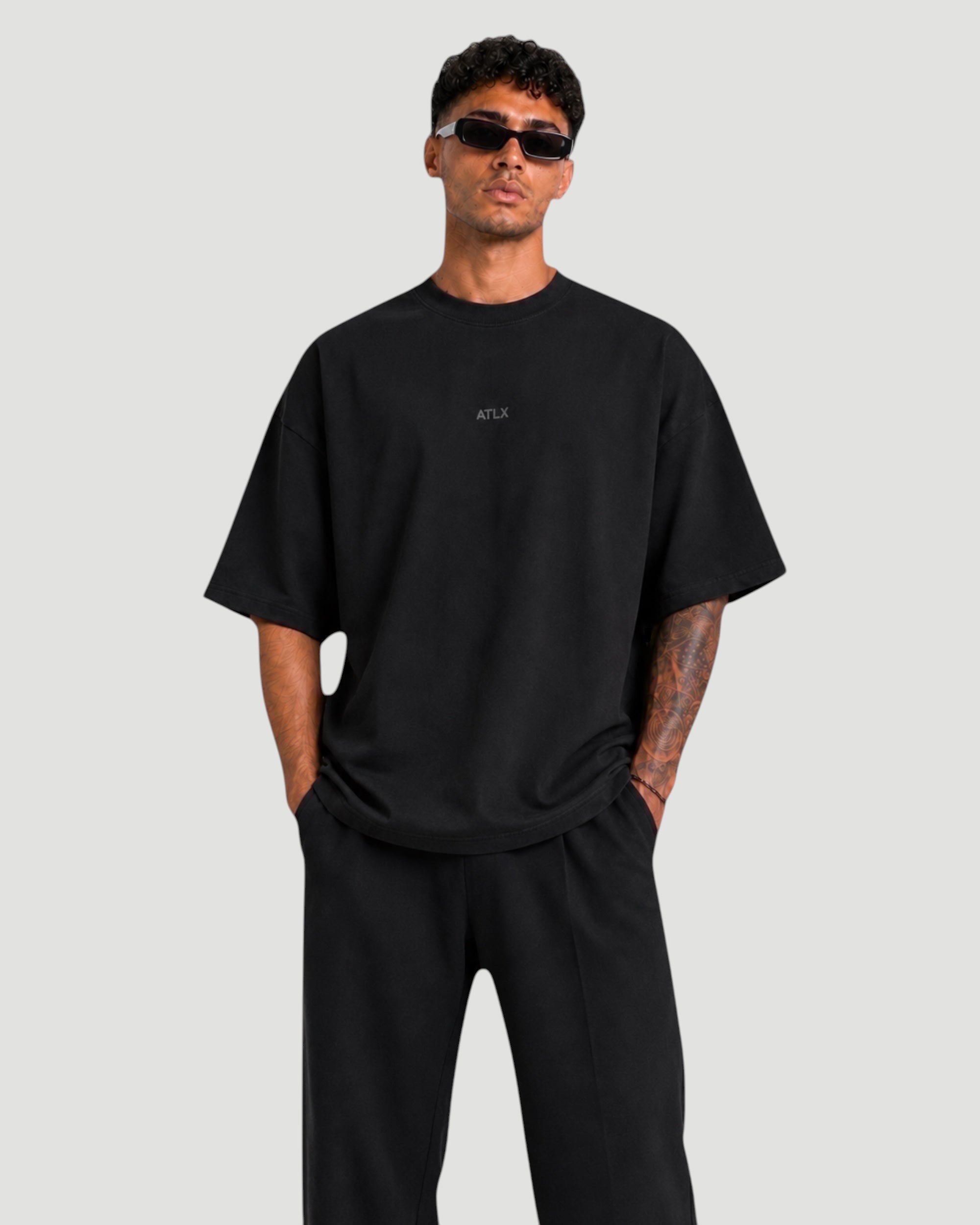 ATHLEX Oversized Essential Tee - Black