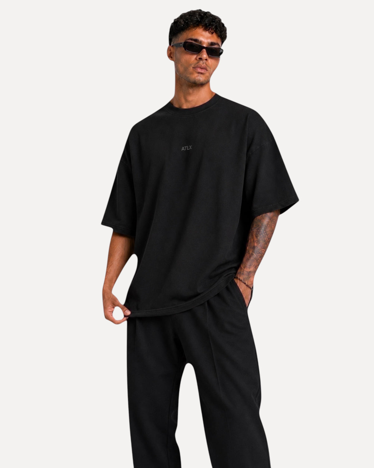 ATHLEX Oversized Essential Tee - Black