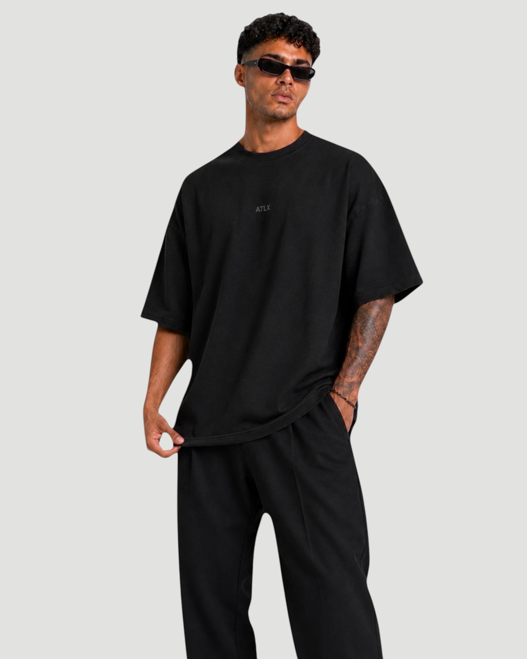 ATHLEX Oversized Essential Tee - Black