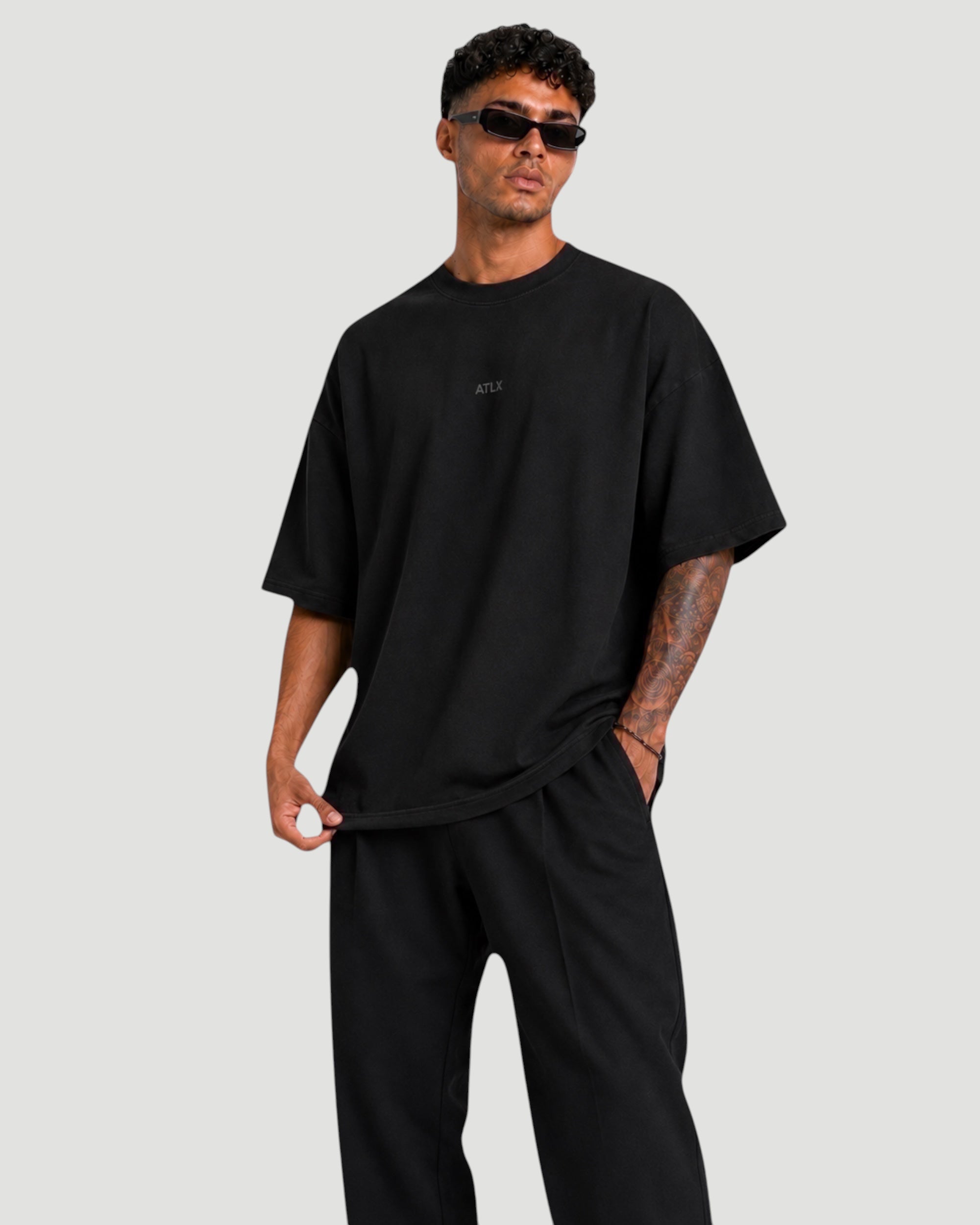 ATHLEX Oversized Essential Tee - Black