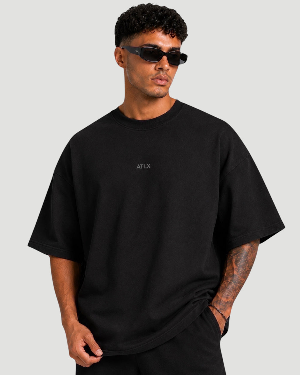 ATHLEX Oversized Essential Tee - Black