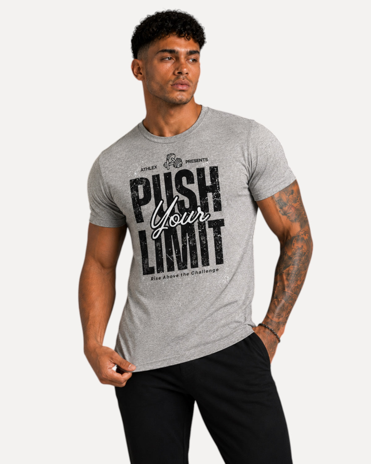 ATHLEX Push Your Limit Athletic Fit T-Shirt