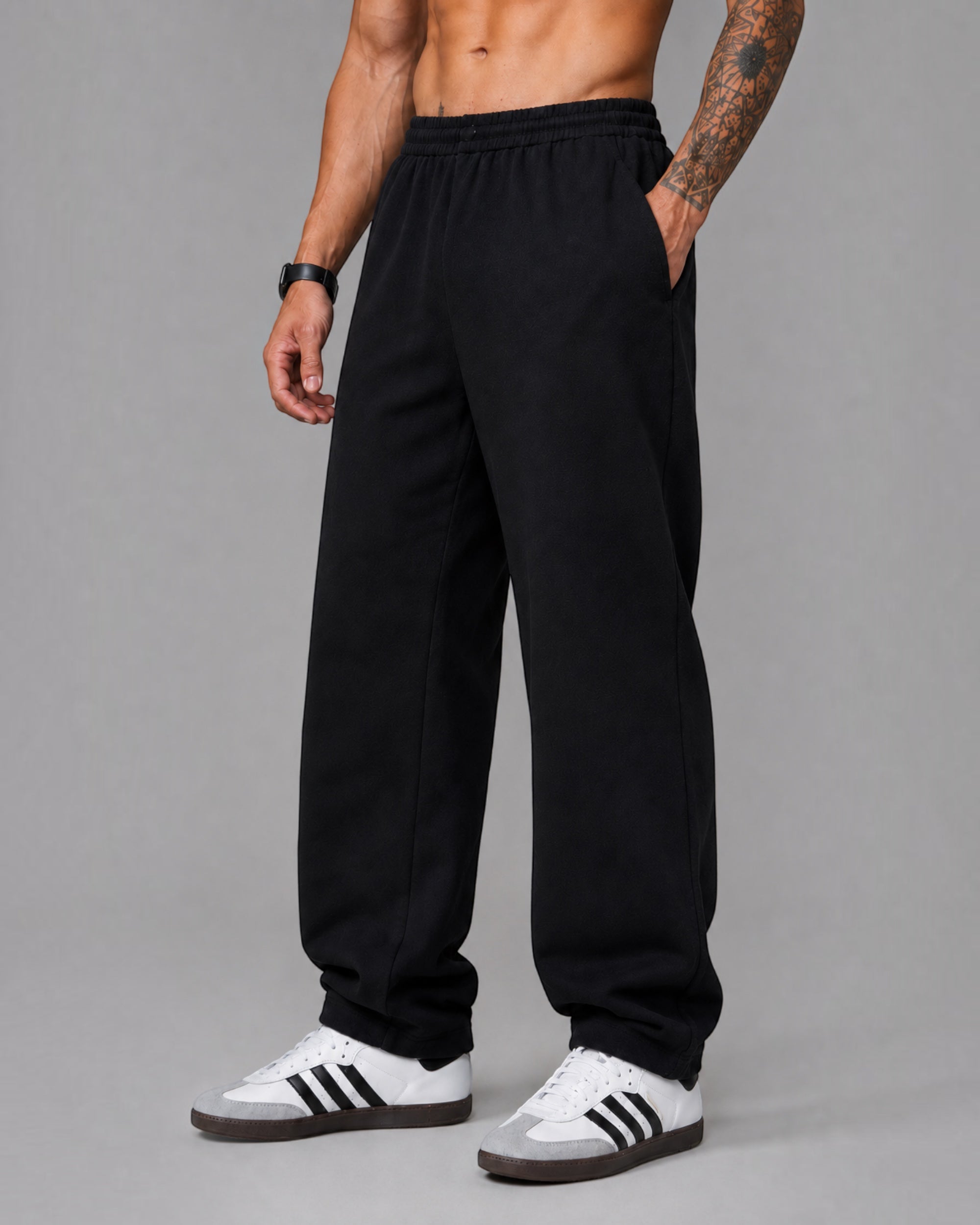 ATHLEX Core Heavyweight French Terry Sweatpants – Jet Black