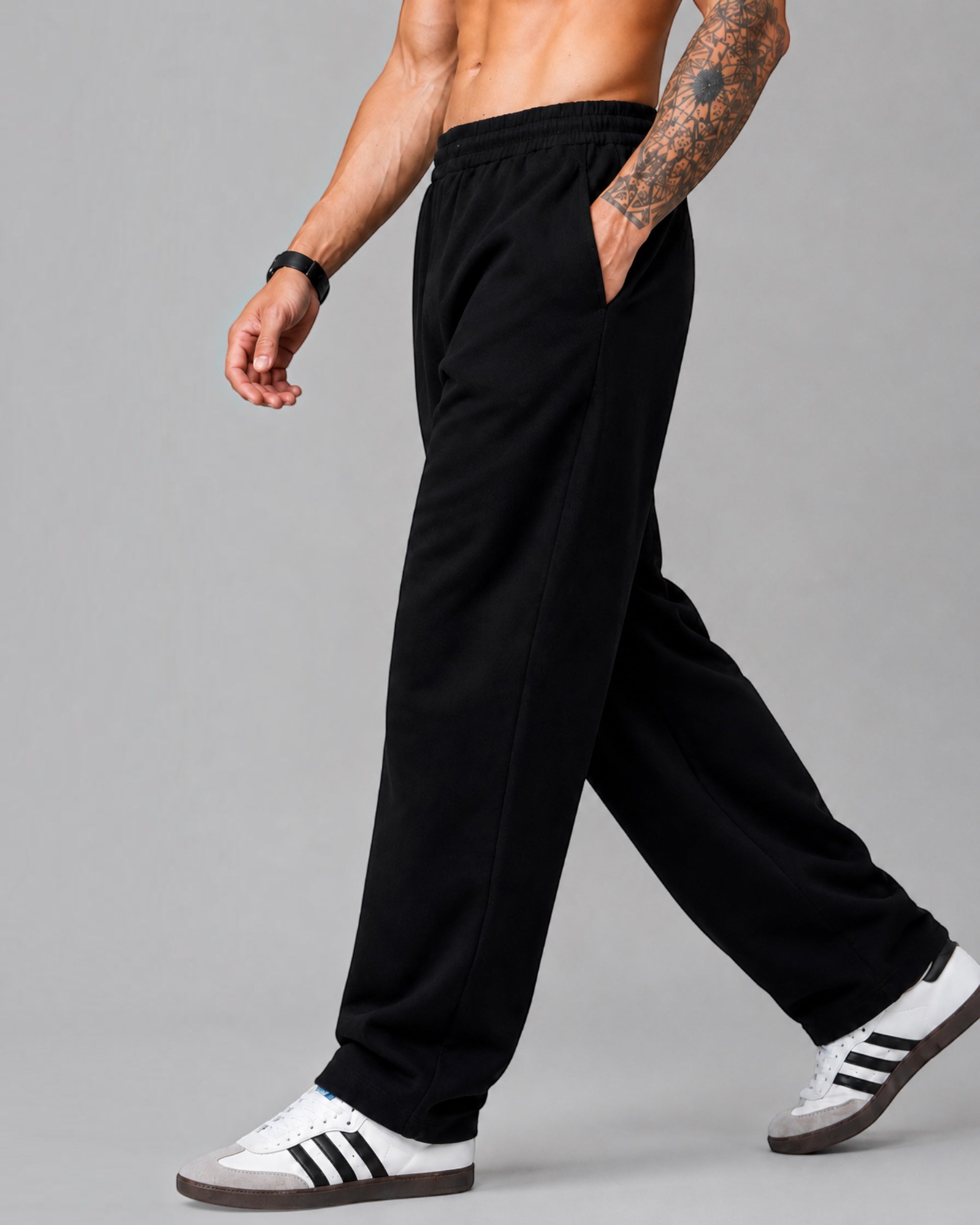 ATHLEX Core Heavyweight French Terry Sweatpants – Jet Black
