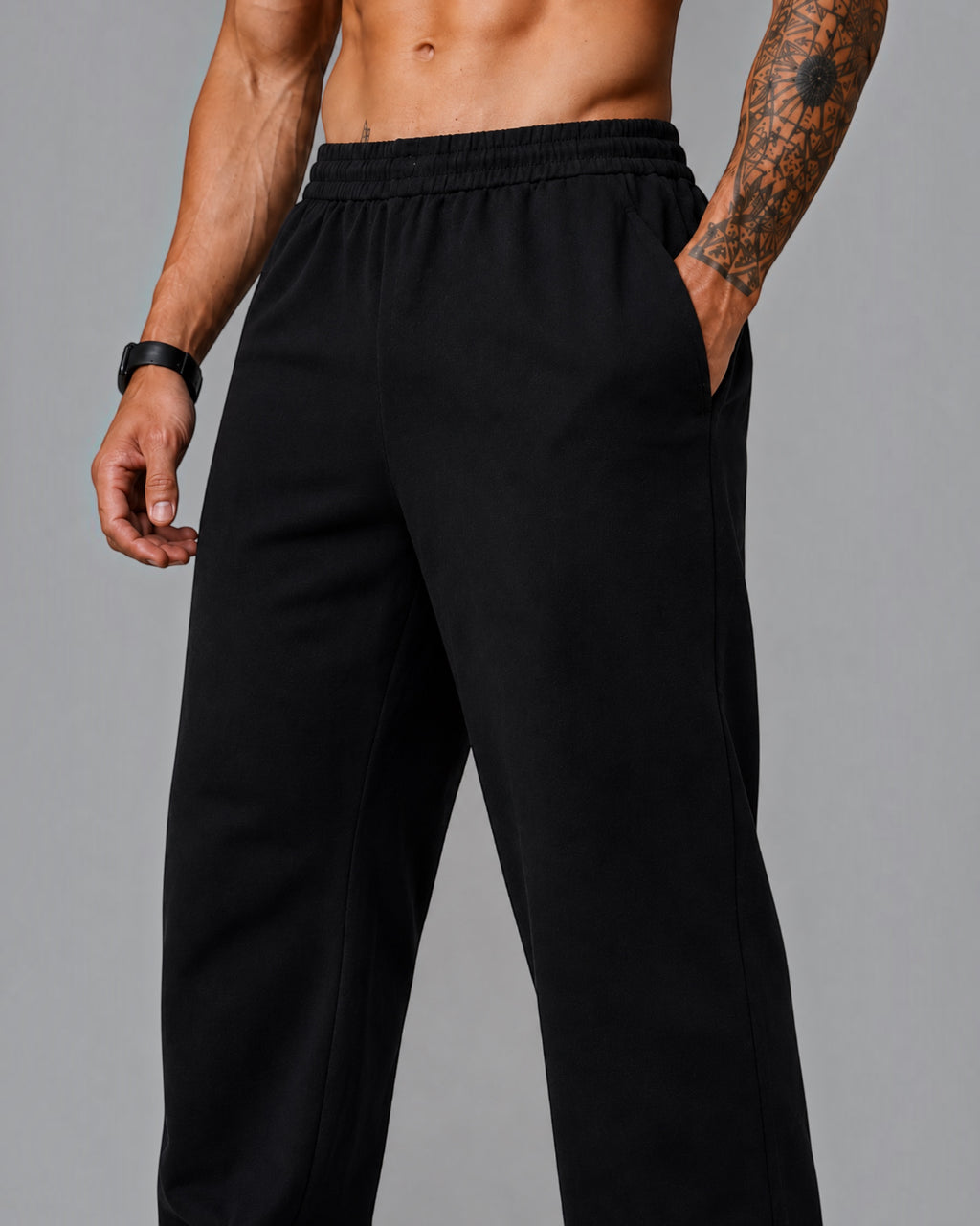 ATHLEX Core Heavyweight French Terry Sweatpants – Jet Black