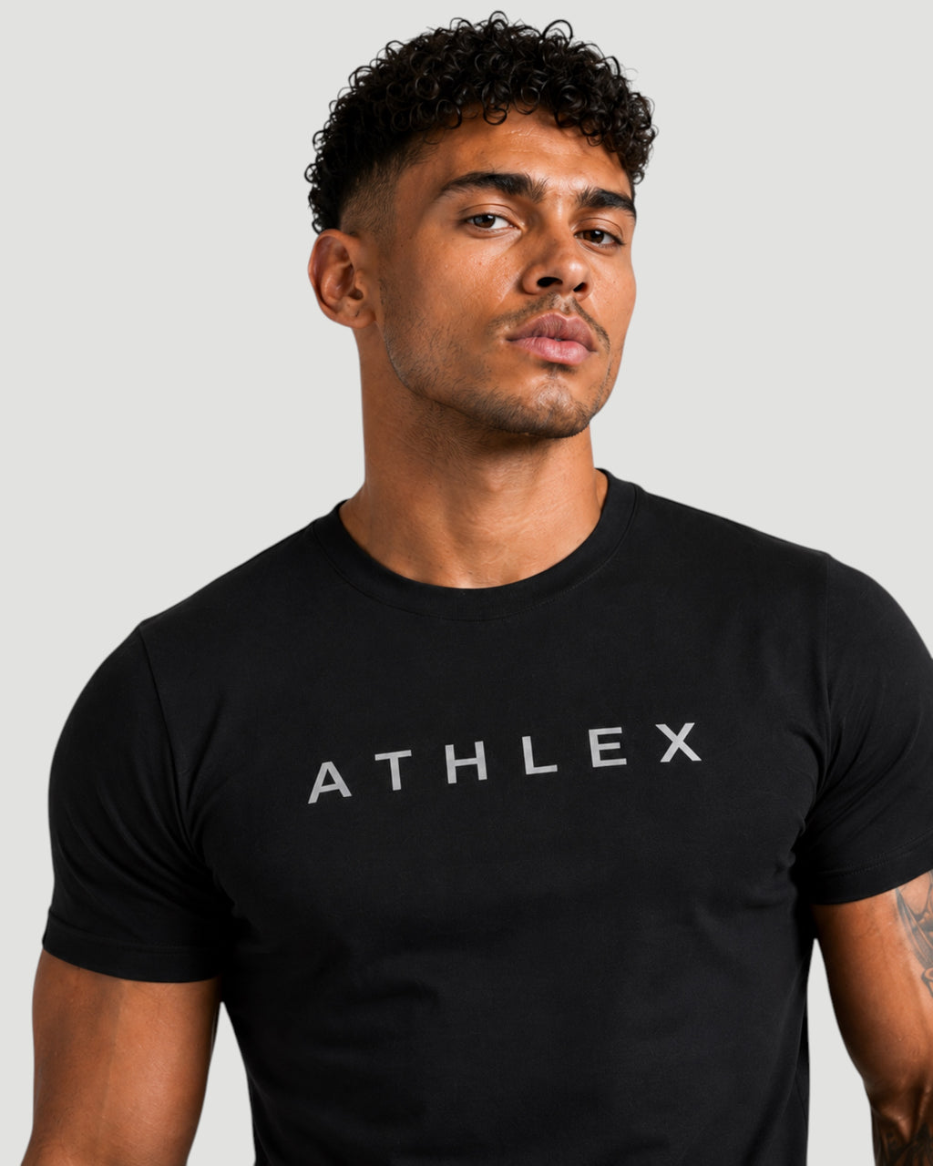 ATHLEX ShadowFlex Cotton Tee – Black