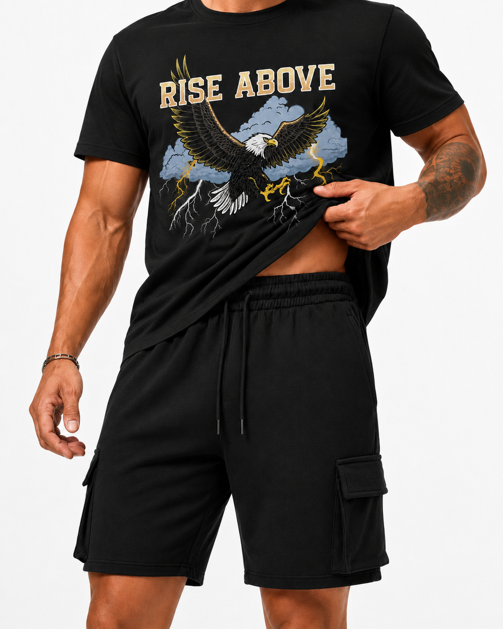 ATHLEX UtilityCore Cargo Shorts – Jet Black