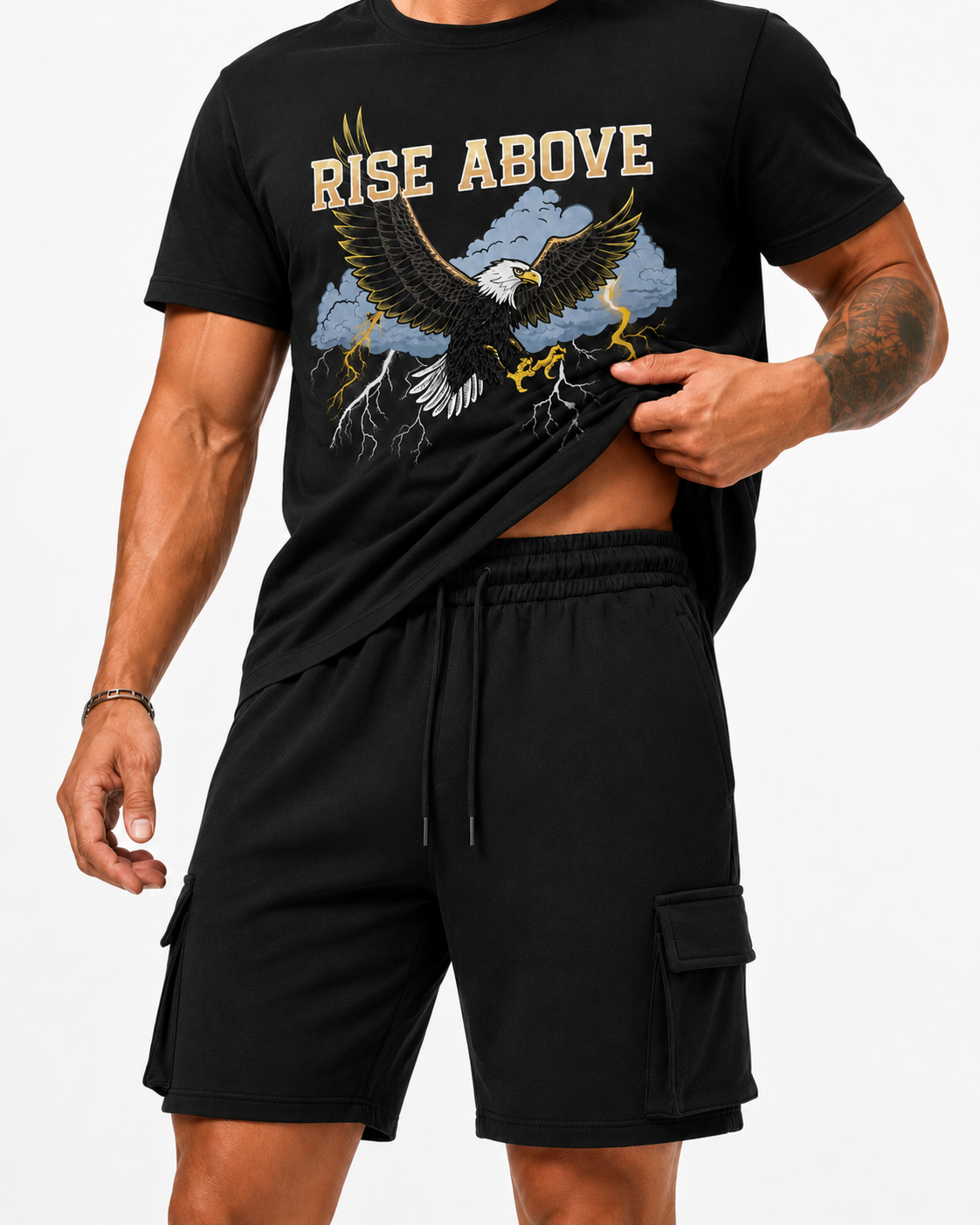ATHLEX UtilityCore Cargo Shorts – Jet Black