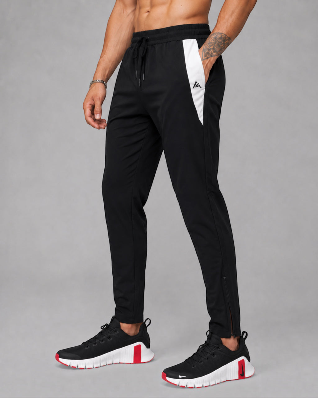 ATHLEX Velocity Dry-Fit Stretch Training Pants – Black
