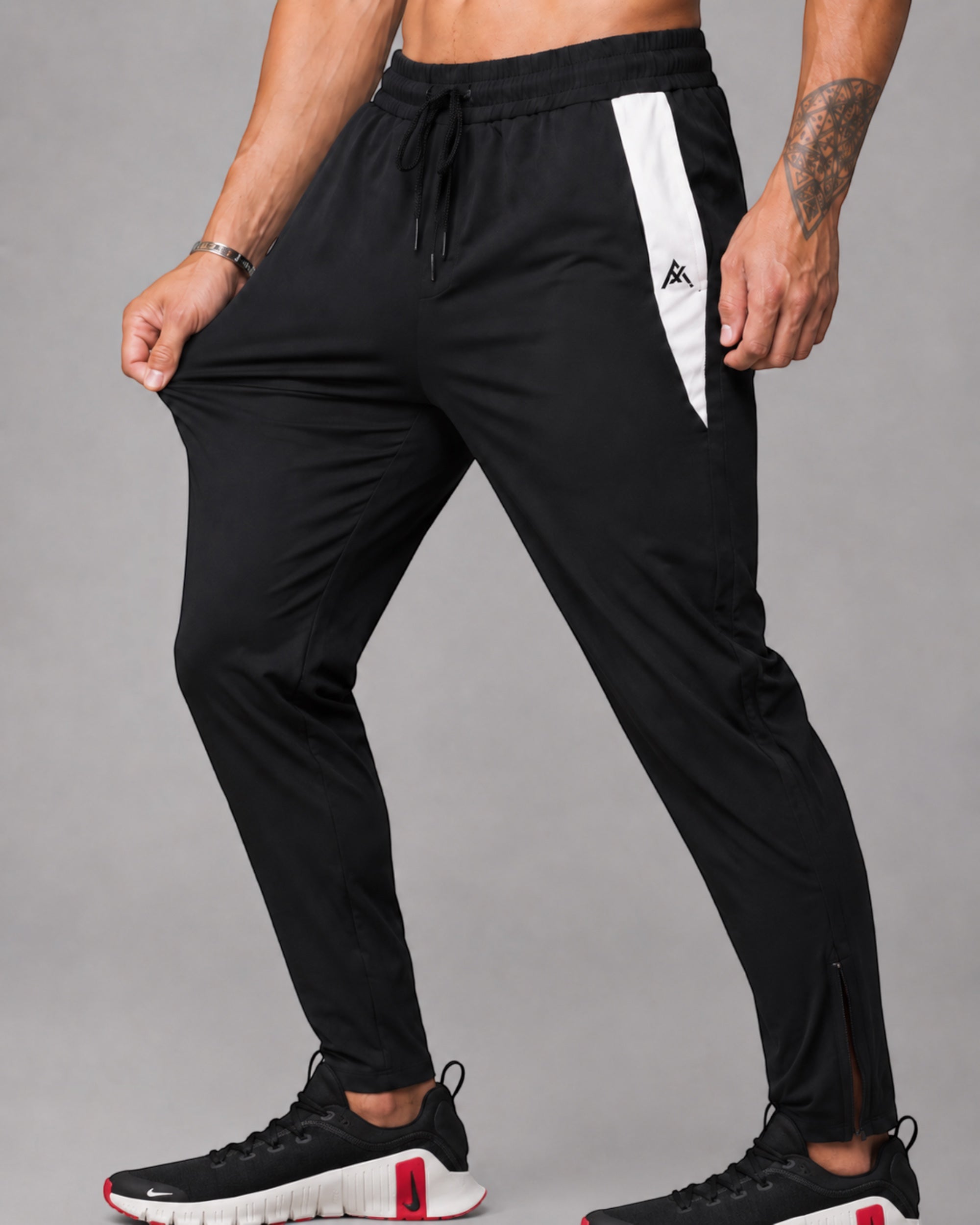 ATHLEX Velocity Dry-Fit Stretch Training Pants – Black