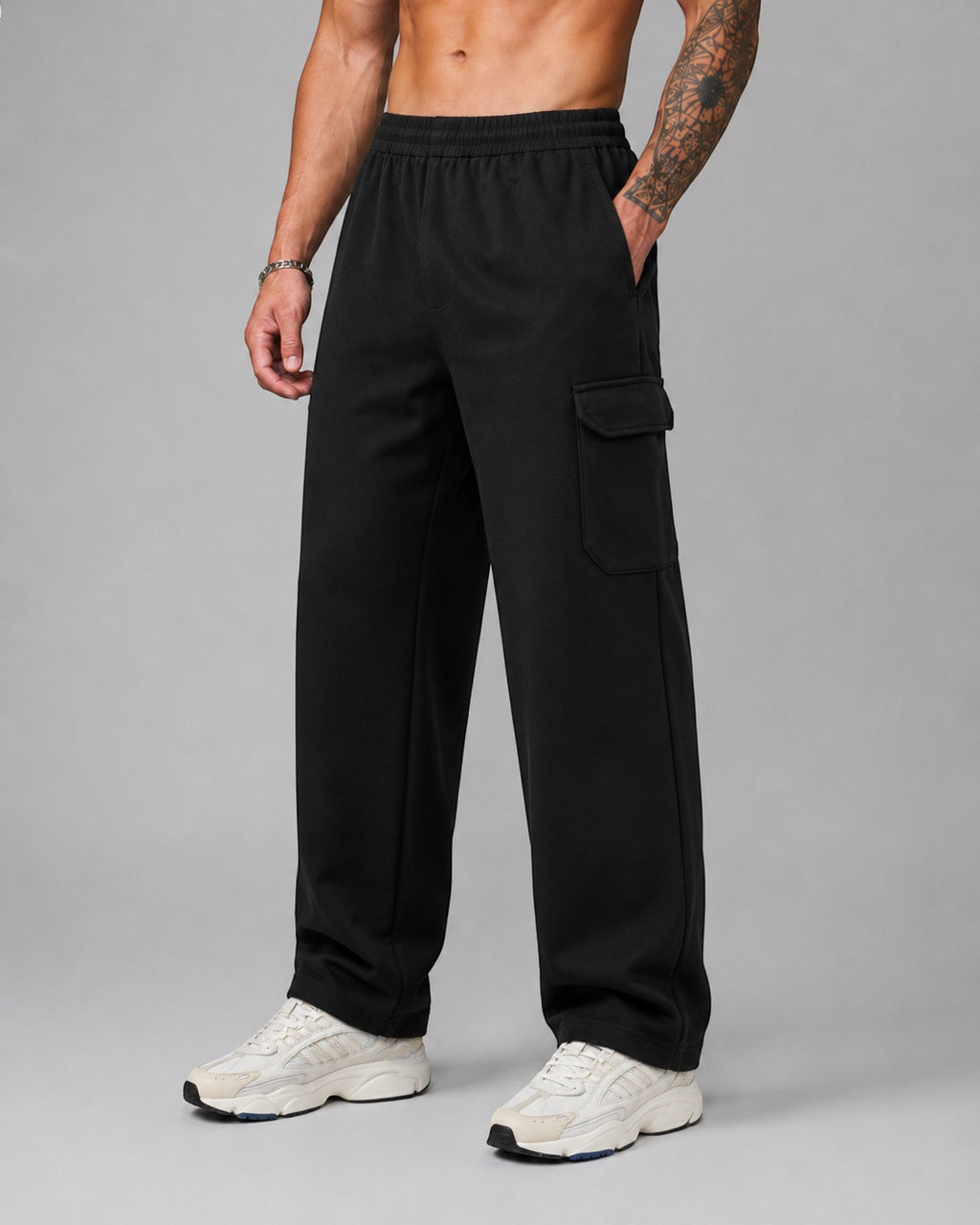 ATHLEX Urban Cargo Sweatpants – Black