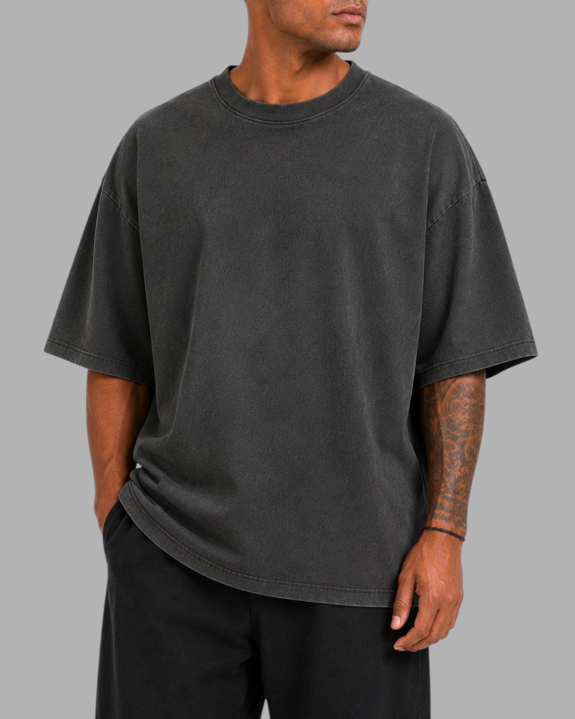 Athlex Oversized Essential T-Shirt – Washed Charcoal
