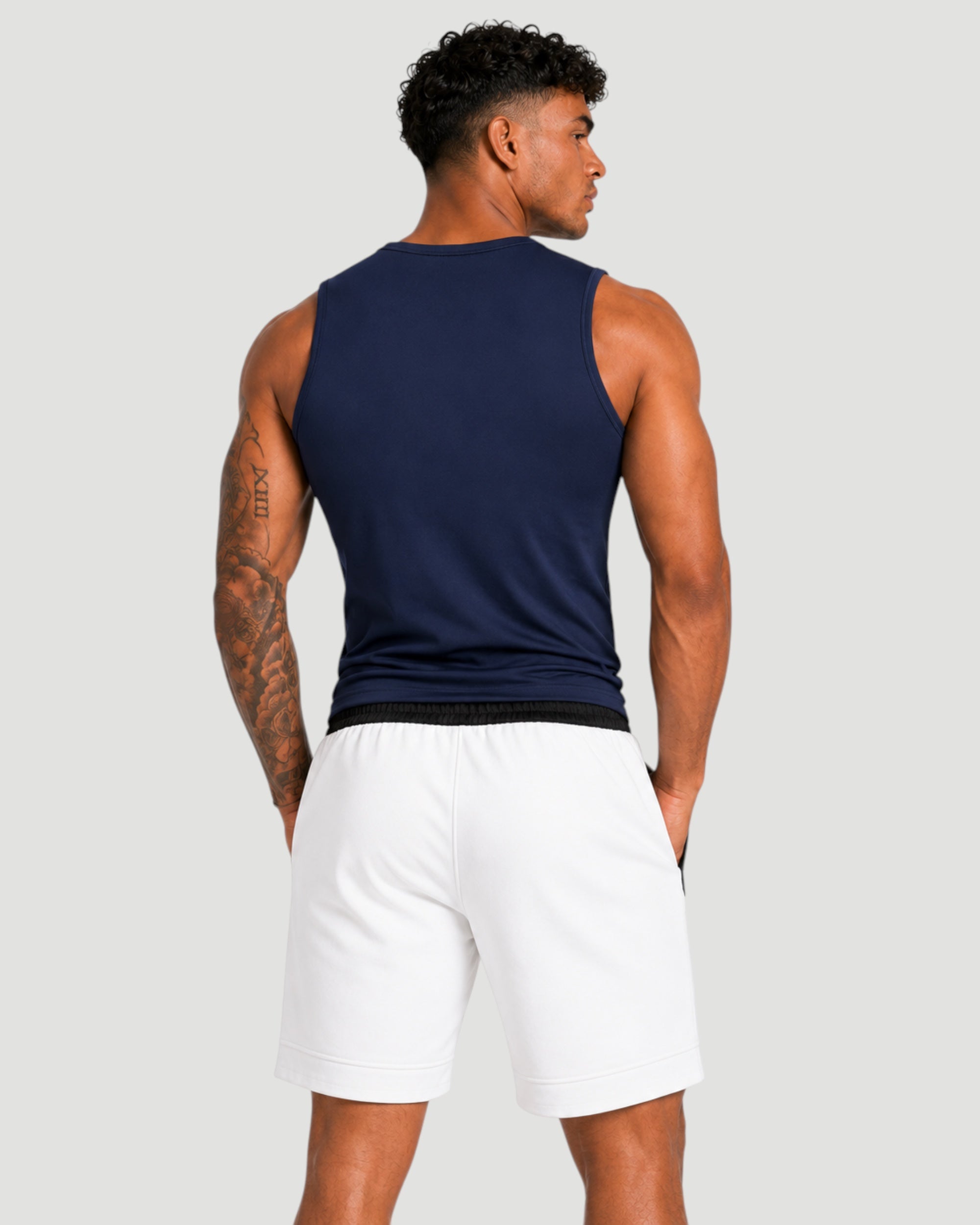 ATHLEX Compression Sleeveless Shirt - Navy Blue