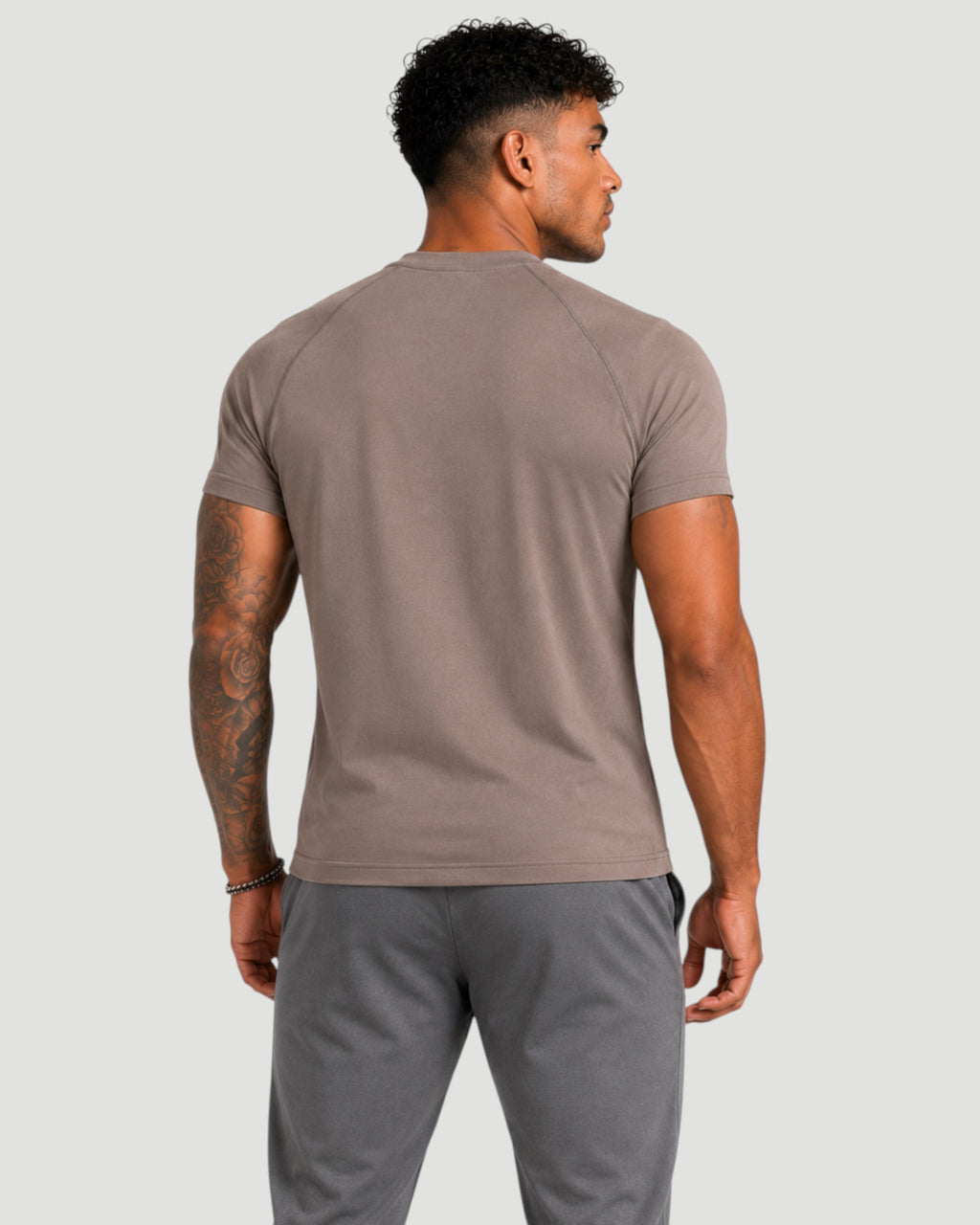Athlex ATLX Stone Brown Performance T-Shirt