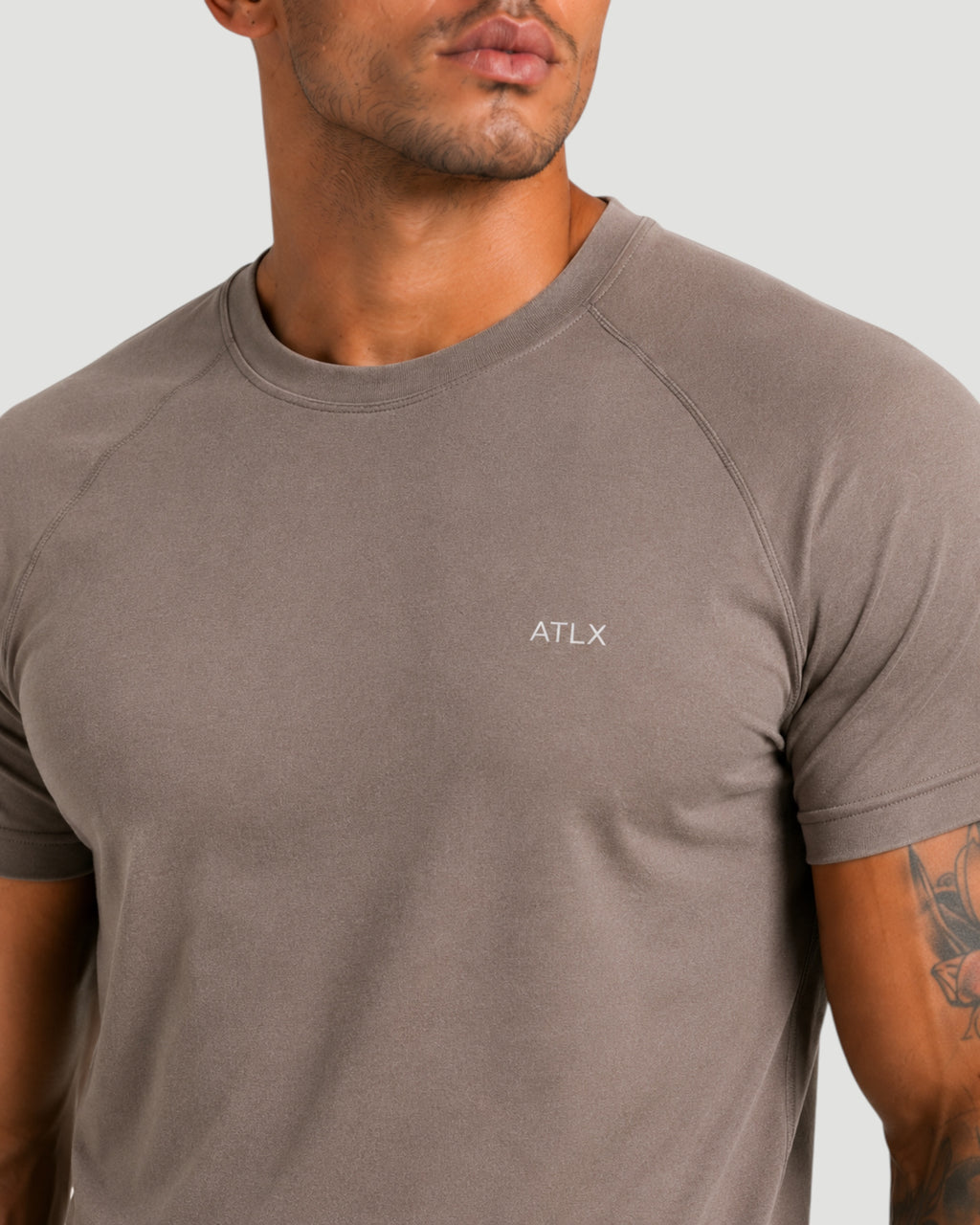 Athlex ATLX Stone Brown Performance T-Shirt