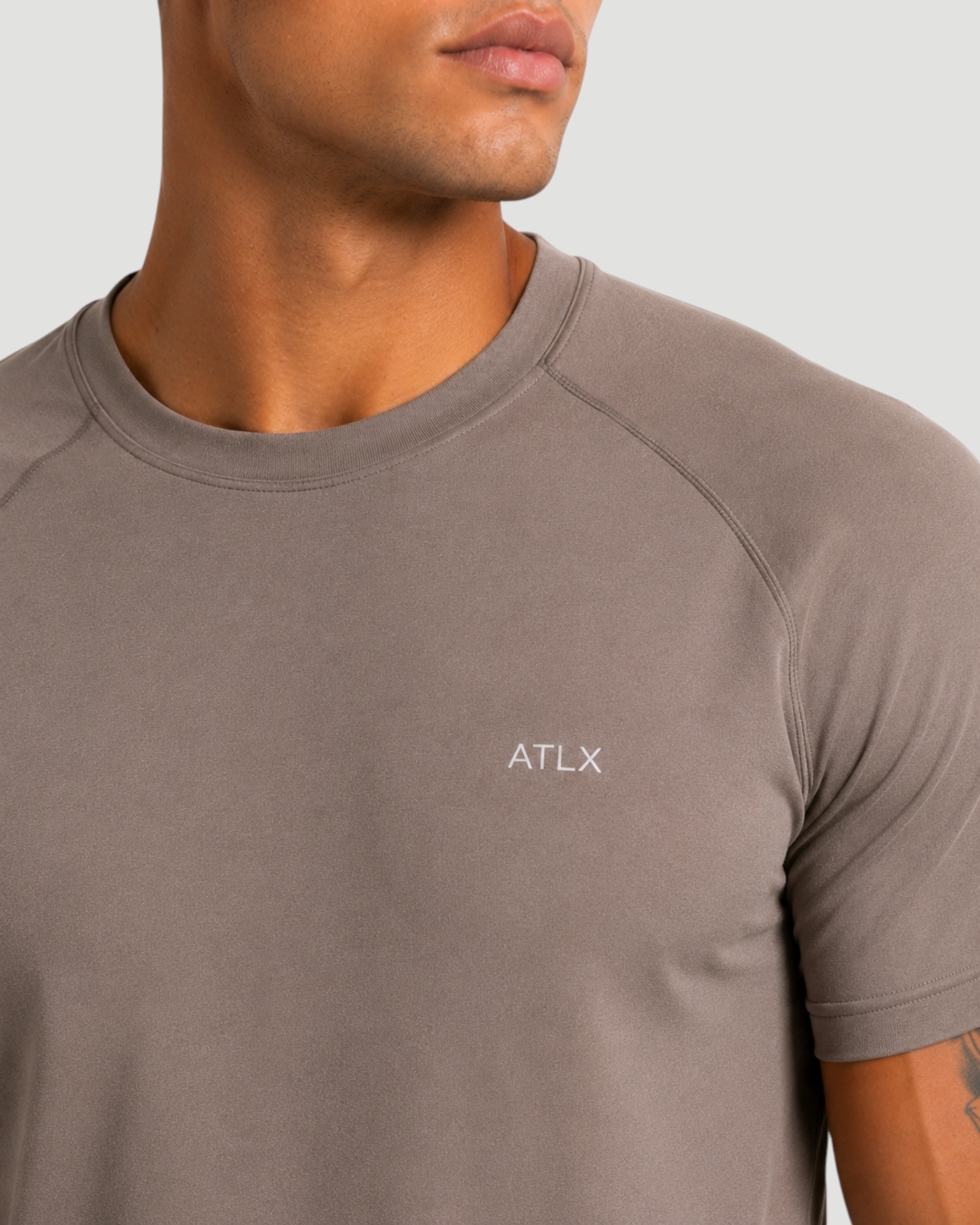 Athlex ATLX Stone Brown Performance T-Shirt
