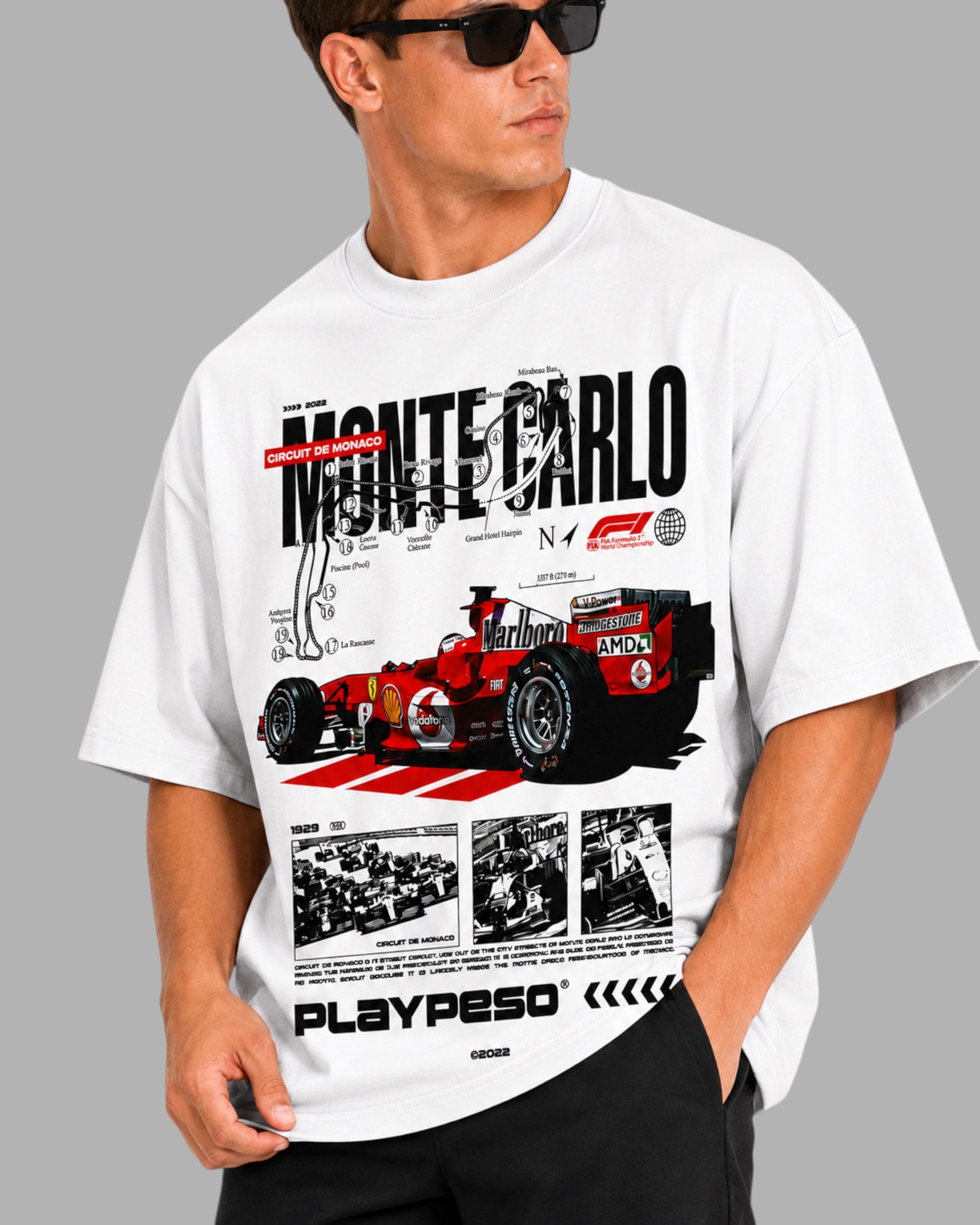ATHLEX Motorsport Graphic Oversized Cotton Tee
