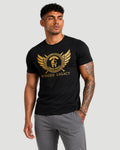 ATHLEX Forged Legacy Cotton Tee – Black & Gold