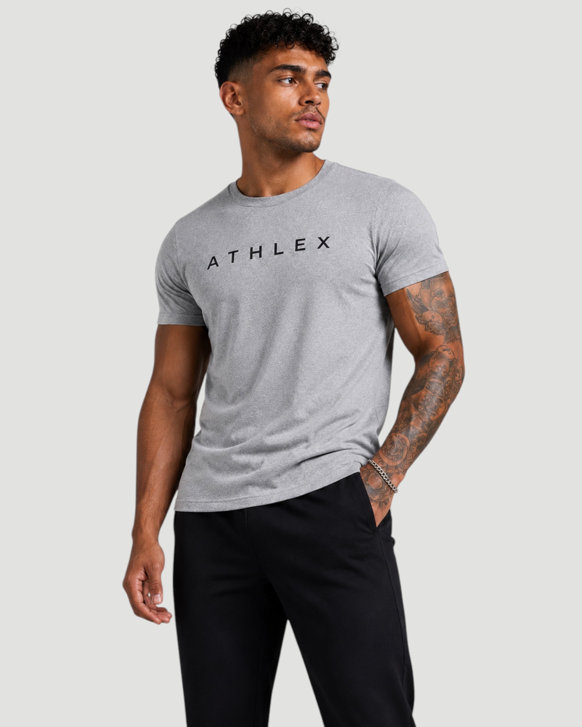 Athlex Core Grey Logo Performance T-Shirt
