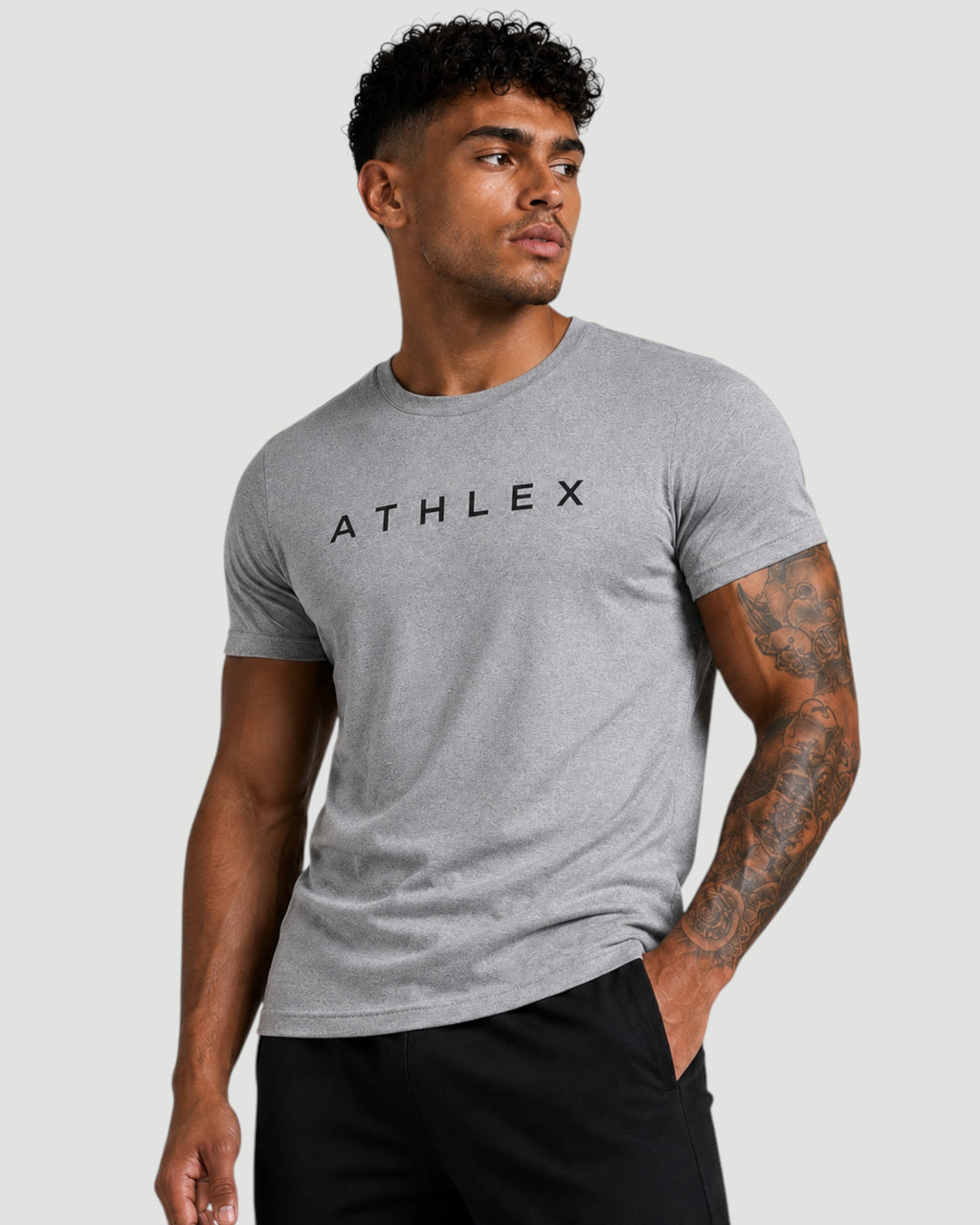 Athlex Core Grey Logo Performance T-Shirt