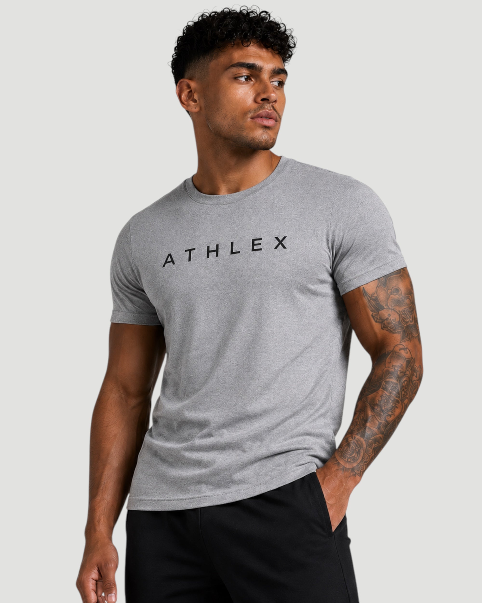 Athlex Core Grey Logo Performance T-Shirt