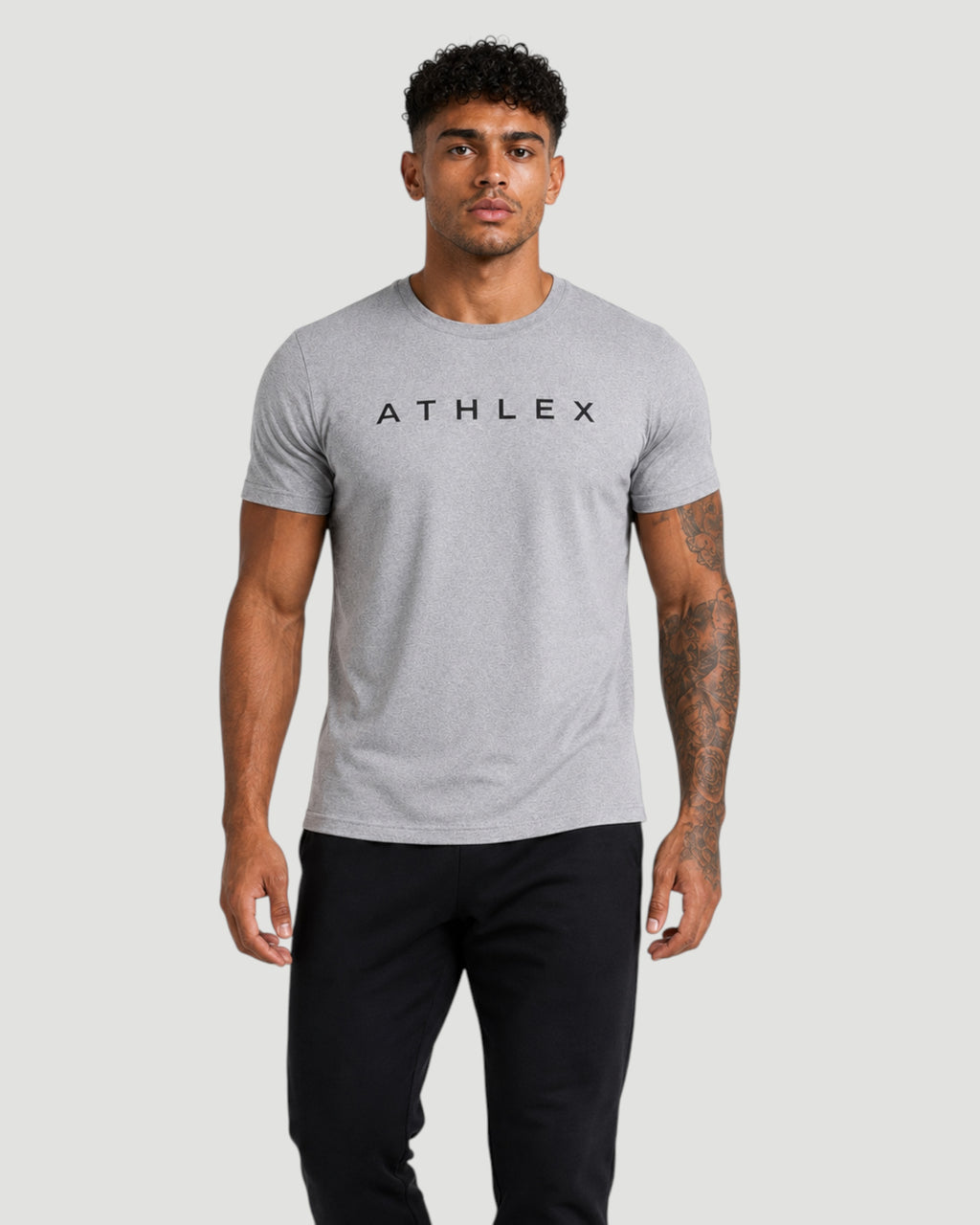 Athlex Core Grey Logo Performance T-Shirt