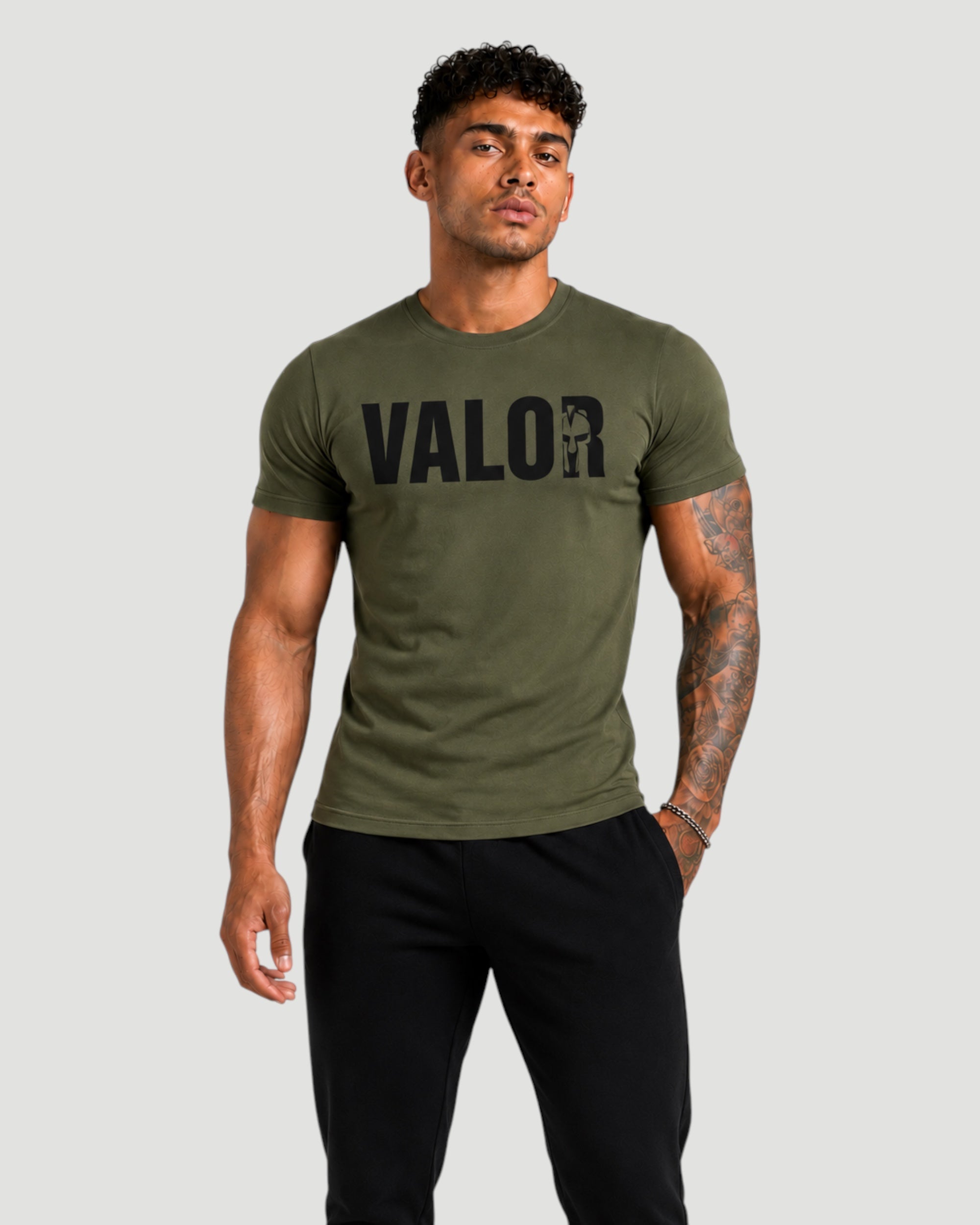Athlex Valor Olive Graphic T-Shirt