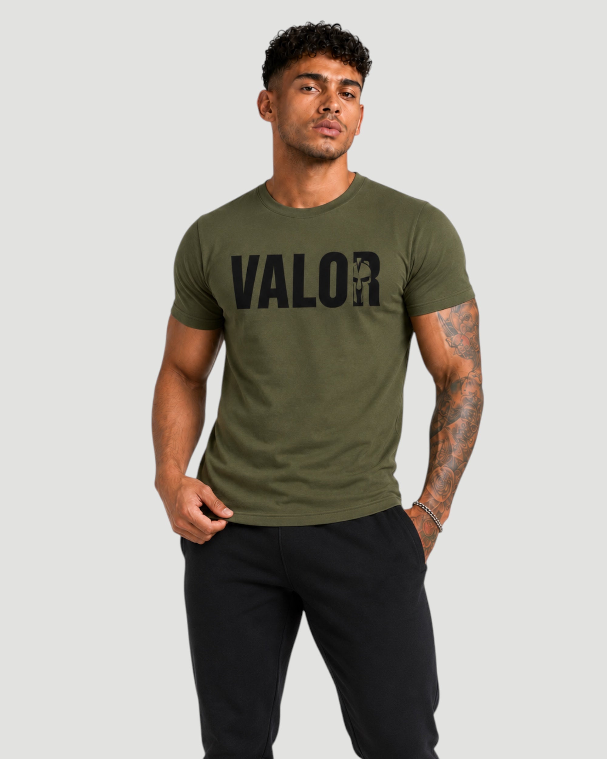 Athlex Valor Olive Graphic T-Shirt