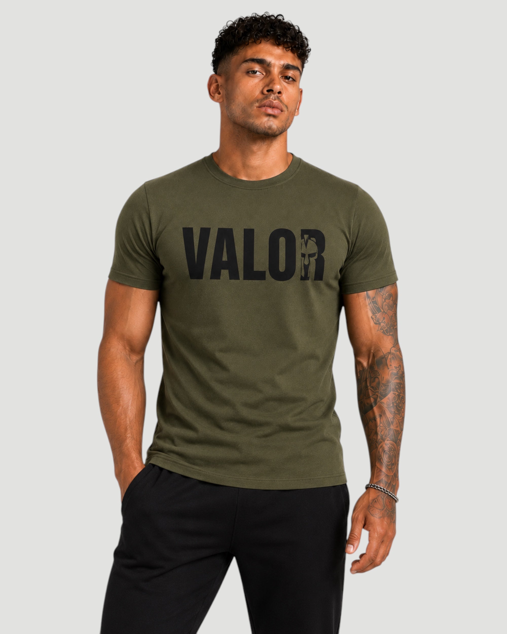 Athlex Valor Olive Graphic T-Shirt