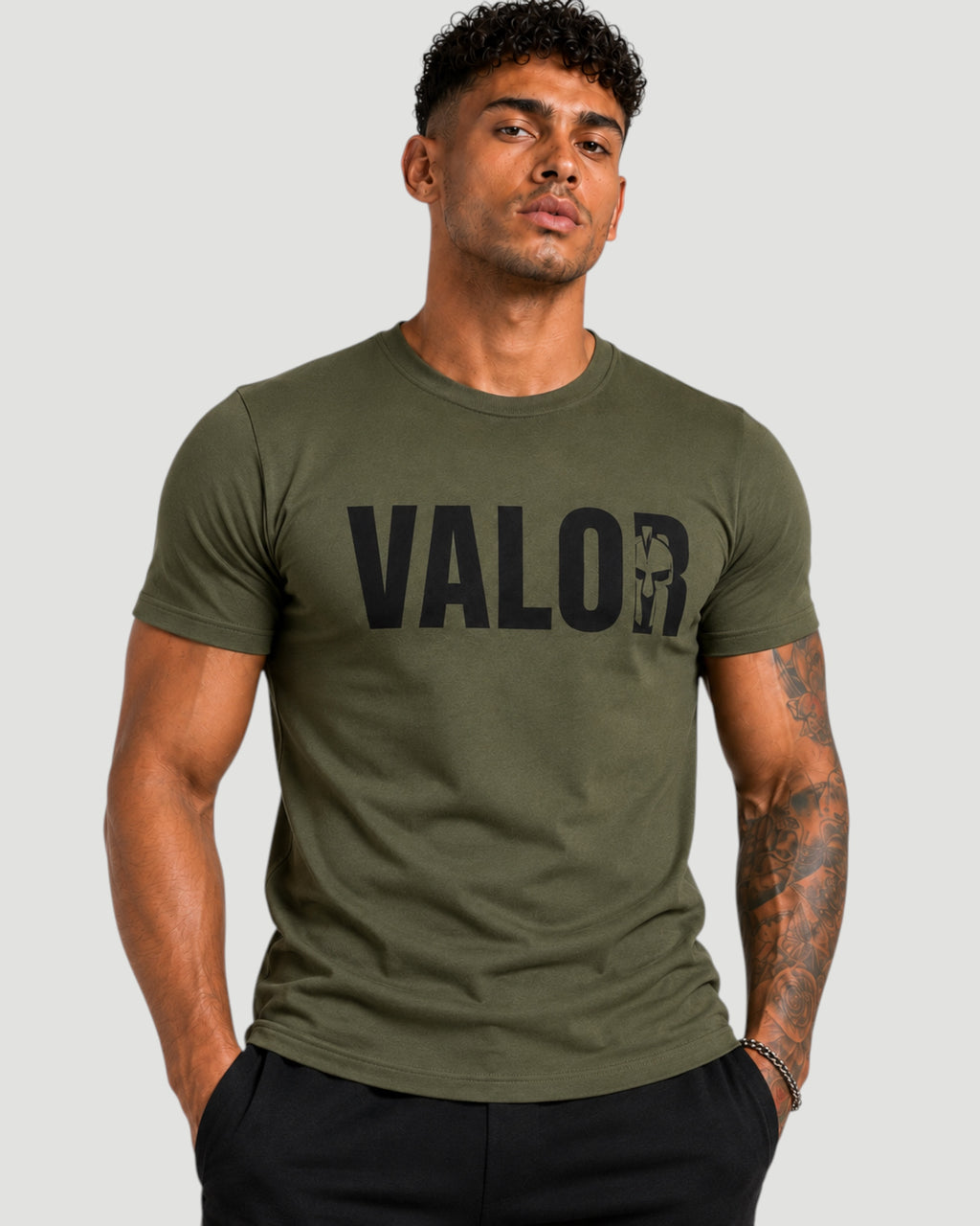 Athlex Valor Olive Graphic T-Shirt