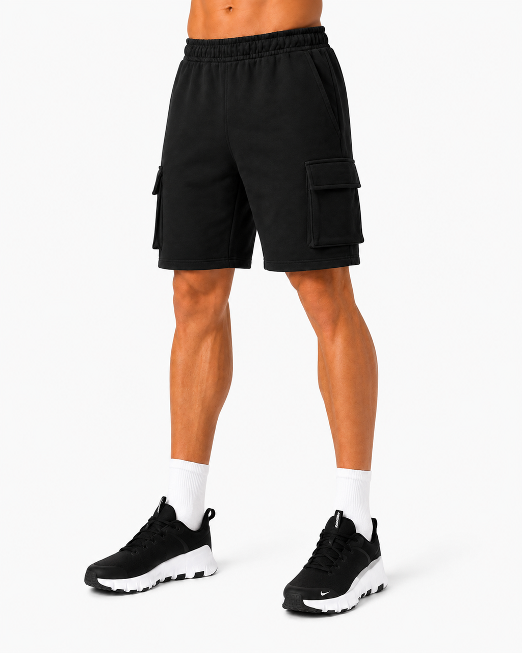 ATHLEX UtilityCore Cargo Shorts – Jet Black