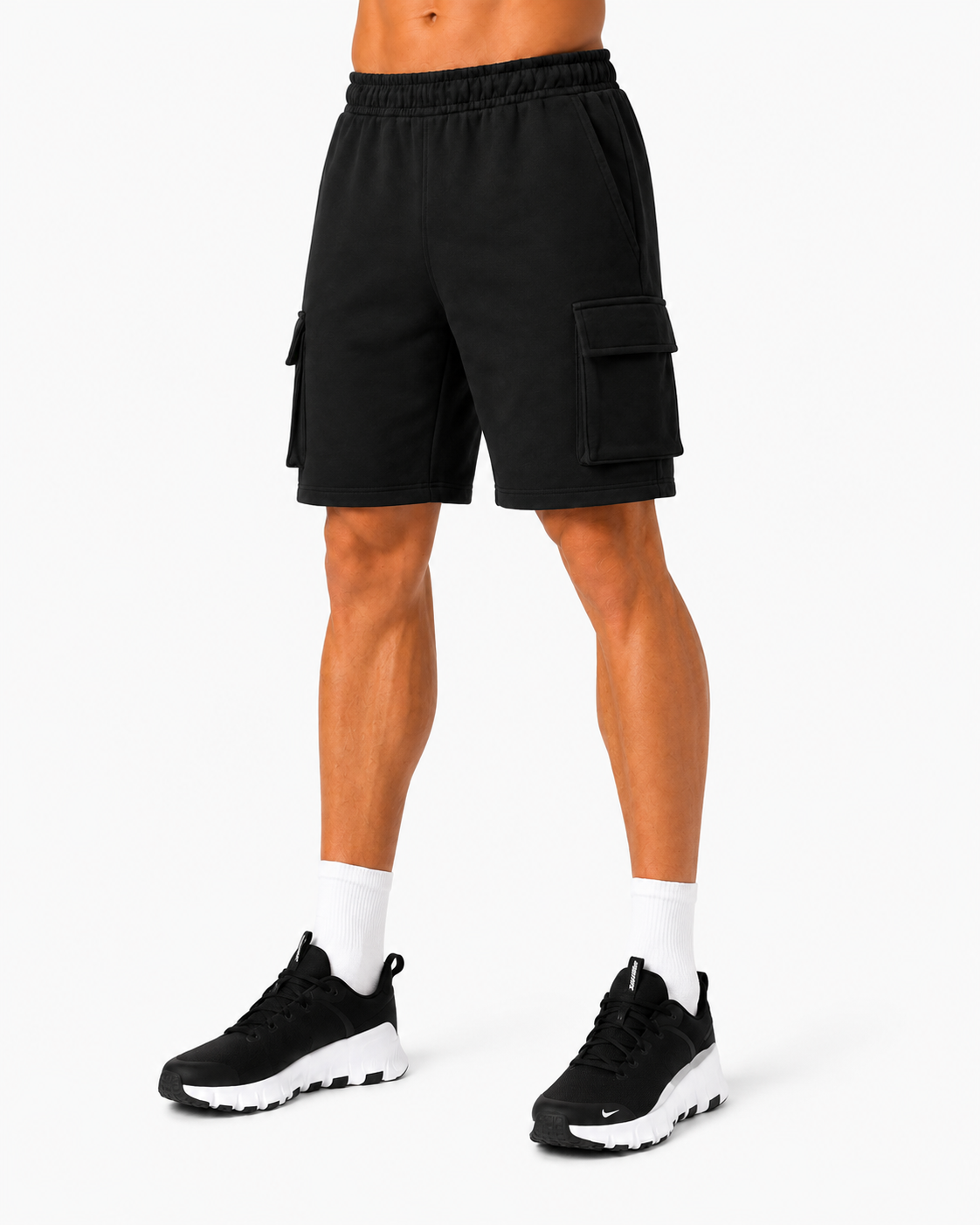 ATHLEX UtilityCore Cargo Shorts – Jet Black