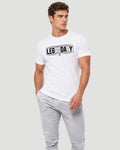 Athlex Legendary White Cotton Graphic T-Shirt